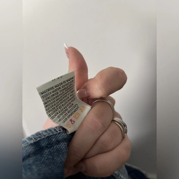 Vintage | Huntington Ridge | High-Waisted Denim Mini Skirt  | Size 16 - Picture 8 of 11